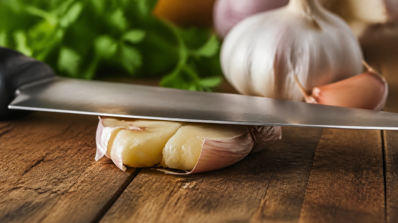 Truque incrível: amasse alho sem sujeira