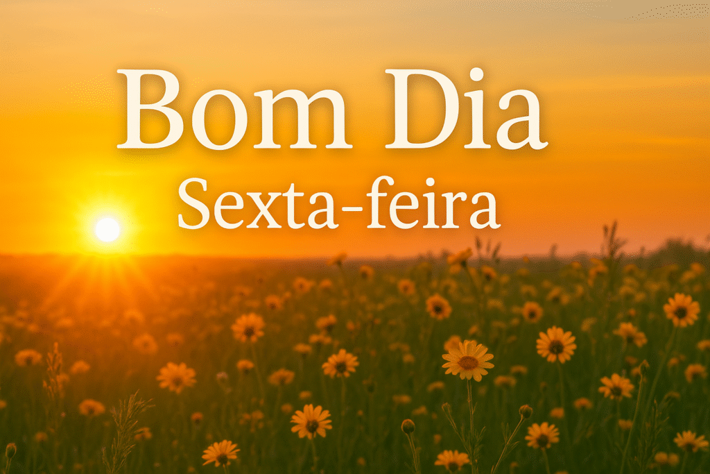 Bom dia sexta-feira 30 05 2025