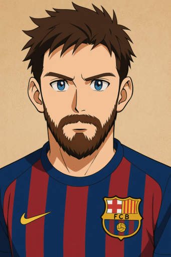 foto de perfil anime messi