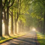 Cena inspiradora de sexta-feira 13/06/2025 com luz suave, natureza tranquila e atmosfera de fé e motivação