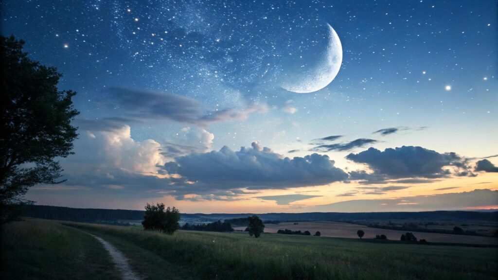 Fase da lua hoje domingo 22 06 2025 revela detalhes do céu e inspira conexão com o universo e reflexão
