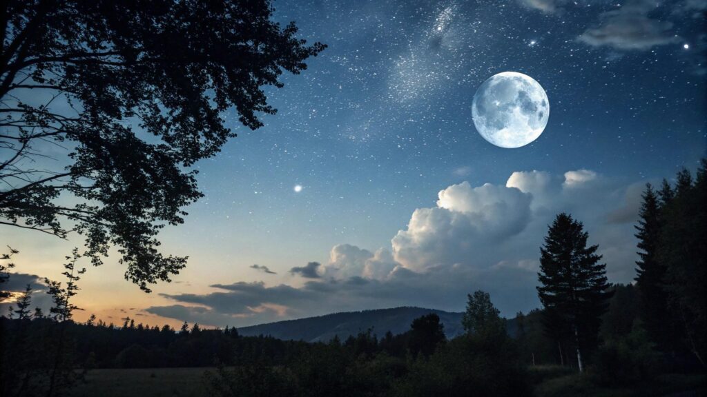 Fase da lua hoje terça-feira 17 06 2025 com céu noturno sereno e lua gibosa minguante visível