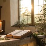 Imagem inspiradora da liturgia do dia 22 de junho de 2025 com altar sereno e luz suave
