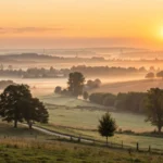 Imagem de um lindo amanhecer com mensagens inspiradoras para sexta-feira, 11 de julho de 2025