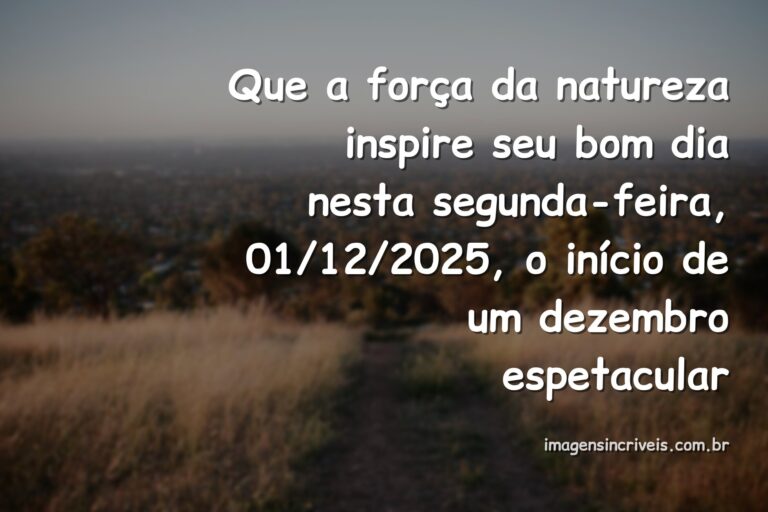 Paisagem serena com céu amplo e água calma, simbolizando a força e a paz para o início da semana e do mês de Dezembro.