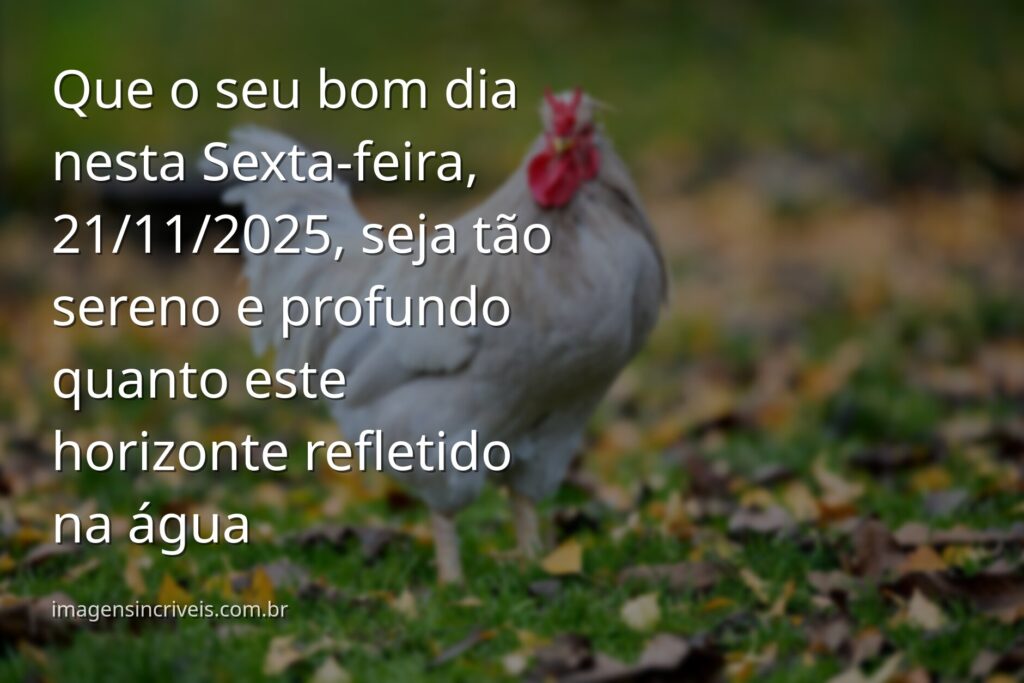 Céu sereno com nuvens suaves refletido na água calma ao amanhecer, transmitindo a paz e a reflexão da manhã de sexta-feira.