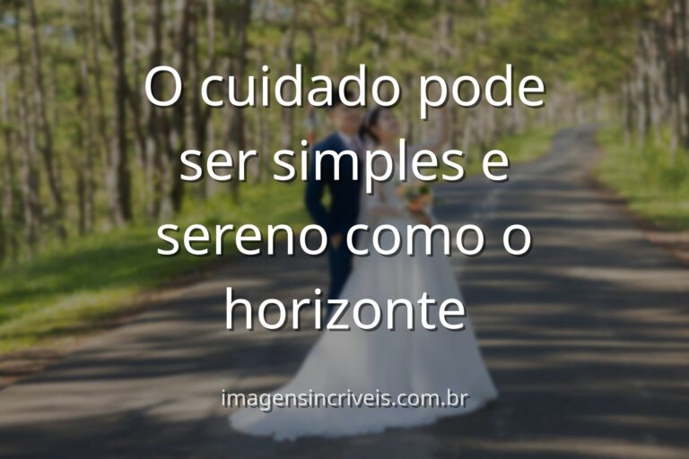 Paisagem serena de um lago calmo refletindo um céu azul claro, evocando a paz e a simplicidade no cuidado com o diabetes.