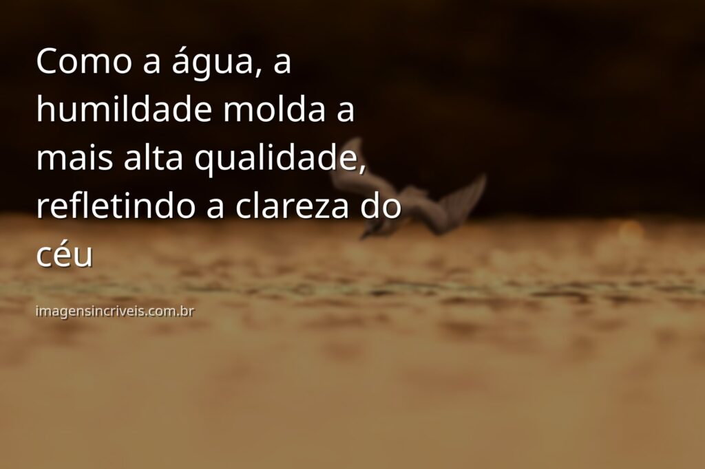 Céu azul e sereno refletido perfeitamente sobre a superfície calma da água, transmitindo paz, humildade e a perfeição da natureza.