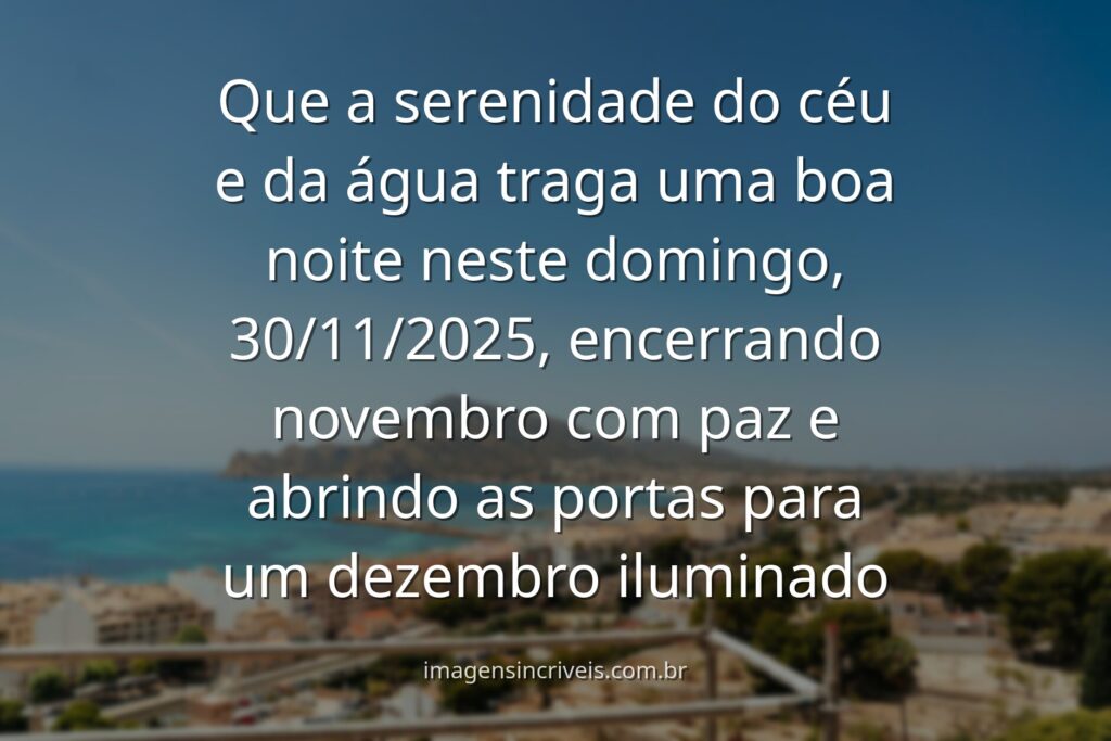 Céu sereno ao anoitecer refletido em águas calmas, evocando um sentimento de paz e positividade para a transição do mês.