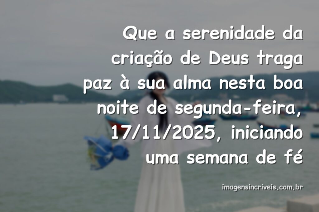 Céu sereno ao entardecer refletido sobre águas calmas, transmitindo a paz de Deus para um começo de semana abençoado.