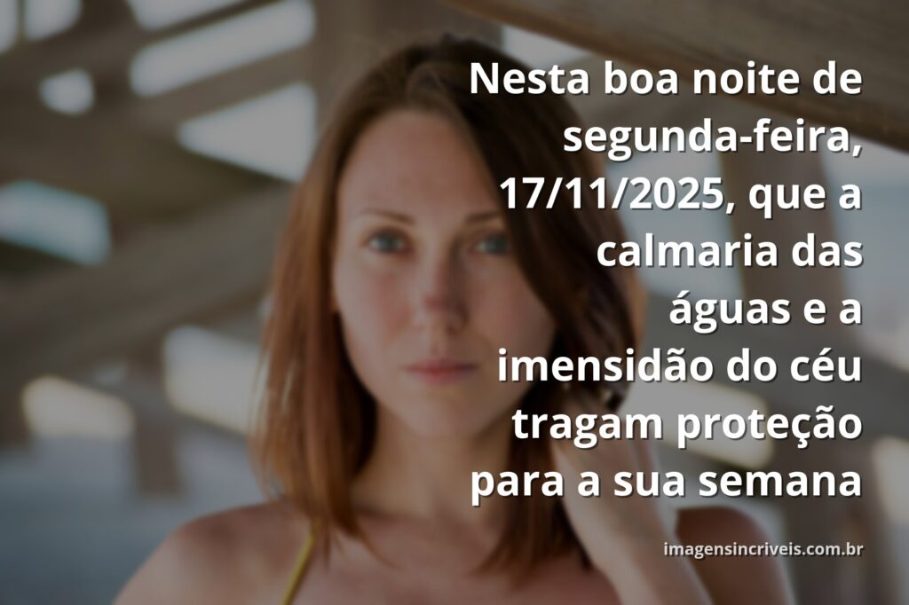 Céu noturno estrelado refletindo sobre um lago calmo, transmitindo uma sensação de paz e proteção para o começo da semana.