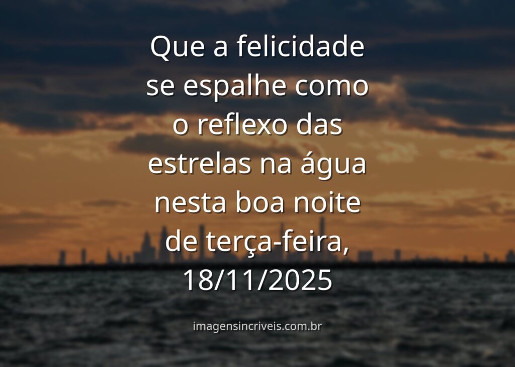 Céu noturno estrelado refletindo sobre a água calma de um lago, transmitindo uma profunda sensação de paz e felicidade.
