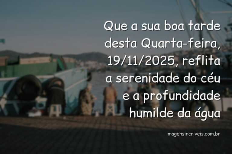 Céu sereno com nuvens brancas refletido em um corpo de água calmo, evocando paz, serenidade e o sentimento de humildade.