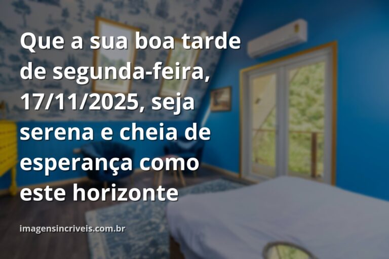 Céu com nuvens suaves refletido em um lago calmo, transmitindo uma sensação de paz, esperança e um novo começo de semana.