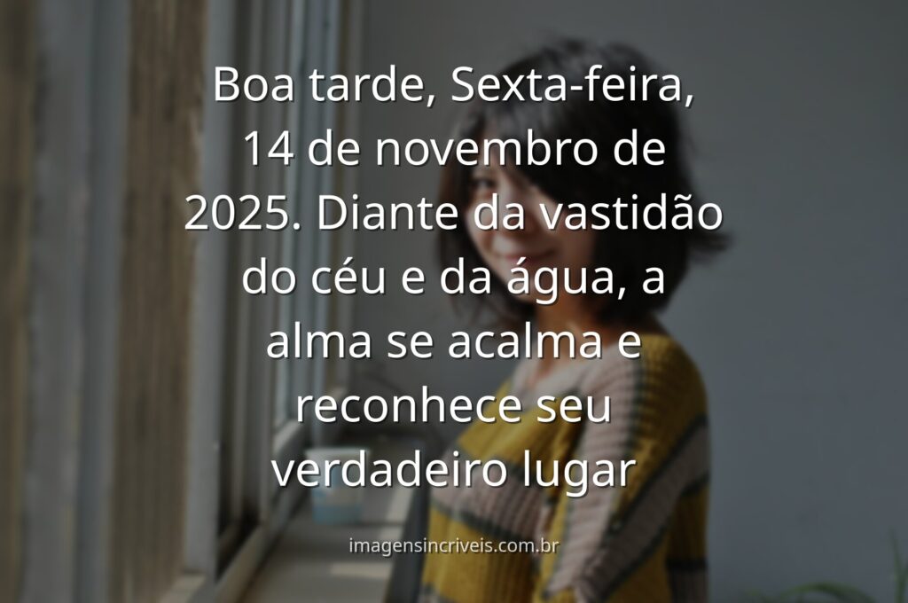 Céu amplo e sereno refletido sobre a superfície calma de um lago, transmitindo uma sensação de paz, imensidão e humildade.