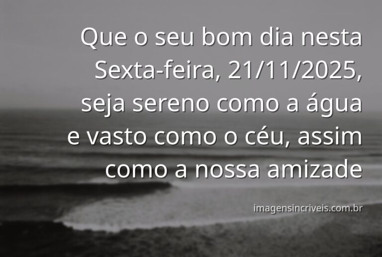 Paisagem serena de um lago refletindo o céu azul e a luz do sol, transmitindo a paz e a profundidade de um bom dia e da amizade.