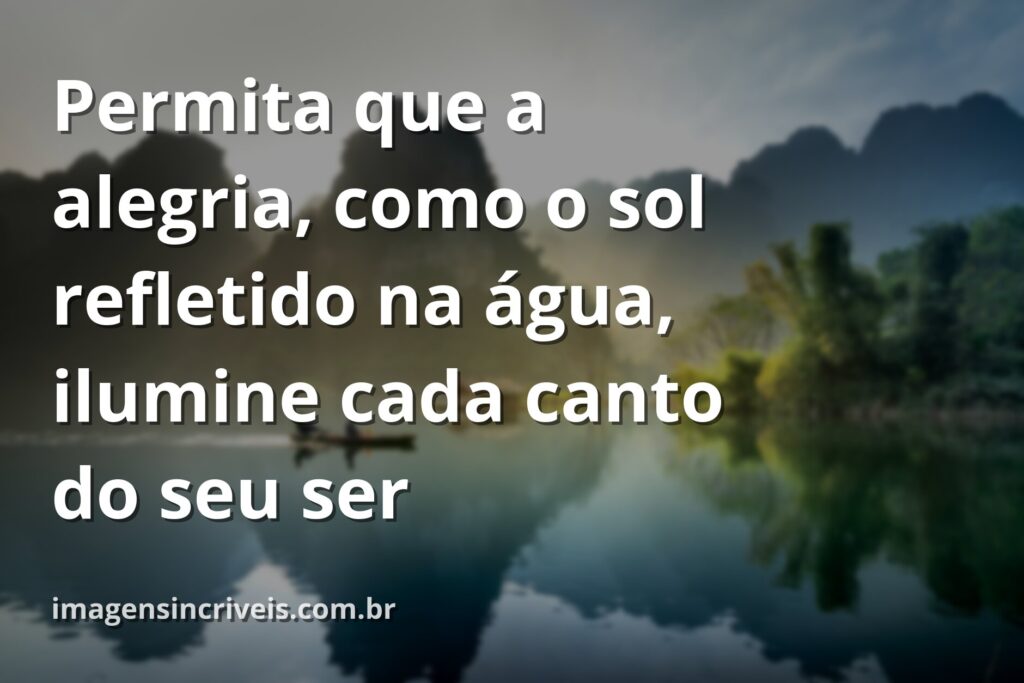 Paisagem serena com céu azul vasto refletindo em água calma, transmitindo uma sensação de paz e profunda alegria.