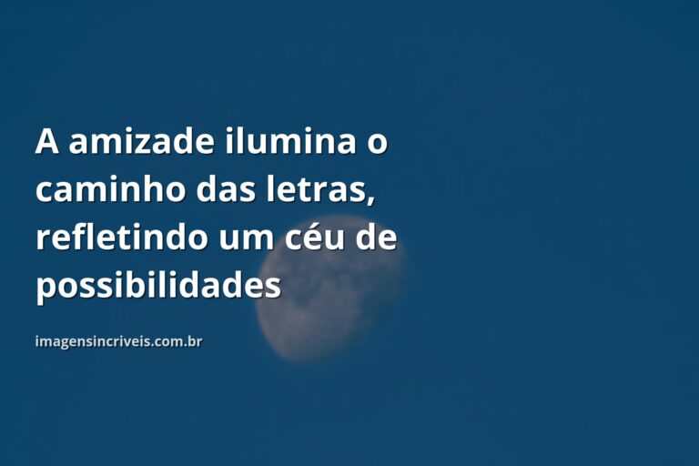 Céu azul com nuvens brancas refletido perfeitamente sobre a água calma de um lago, simbolizando a clareza e a paz que a amizade traz à leitura.