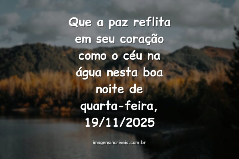 Céu noturno sereno com estrelas refletindo sobre um corpo de água calmo, evocando um sentimento de felicidade e paz.