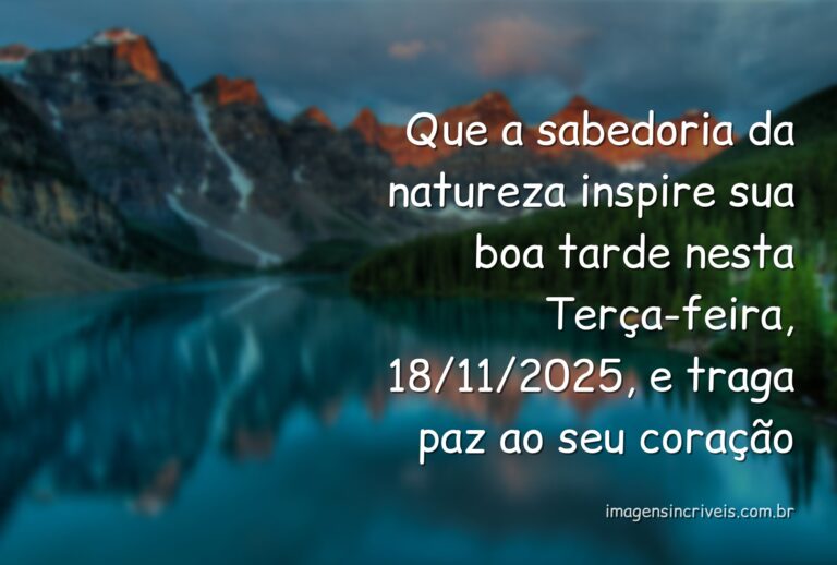 Paisagem serena com um lago calmo refletindo o céu azul, transmitindo a paz e a sabedoria de uma tarde de reflexão.