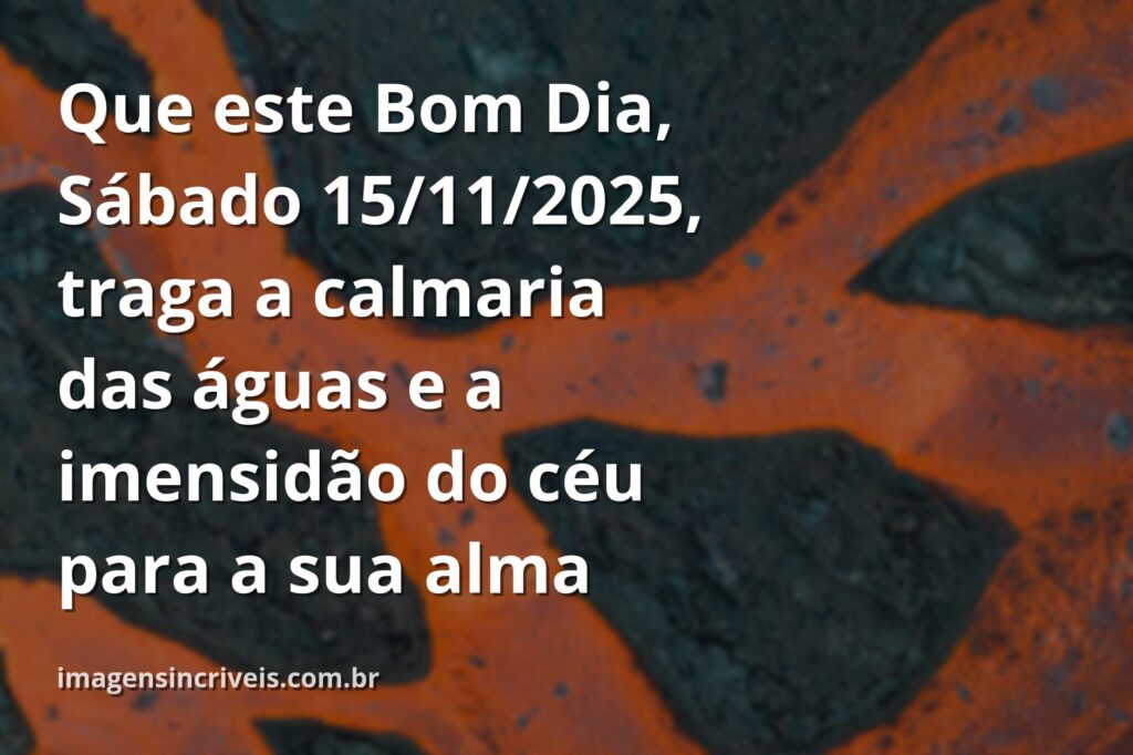 Paisagem serena de um lago refletindo um céu azul claro, evocando um sentimento de paz para um sábado abençoado.