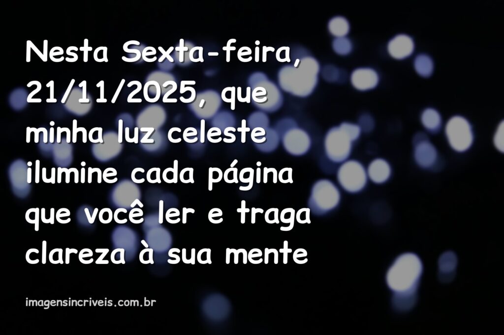 Anjo da Guarda em luzes abstratas e etéreas, simbolizando esperança e clareza para os estudos no dia 21 de novembro de 2025.