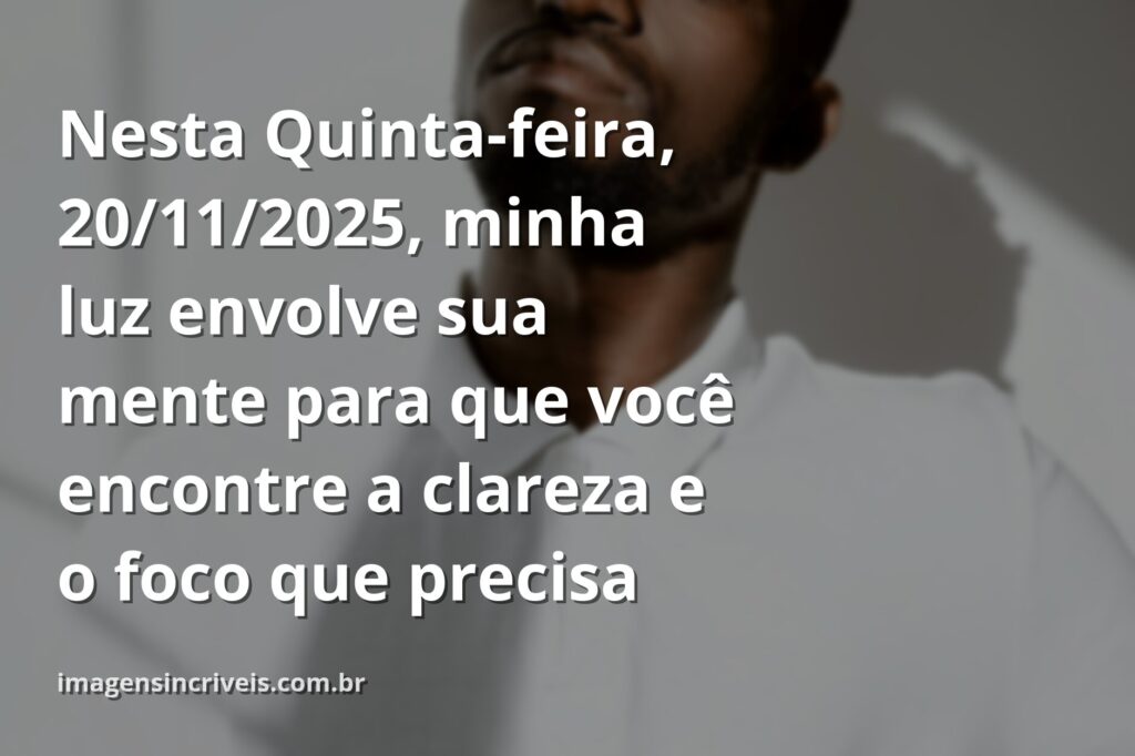 Luz etérea de um anjo da guarda em tons abstratos, simbolizando a mensagem de foco e esperança para 20 de novembro de 2025.