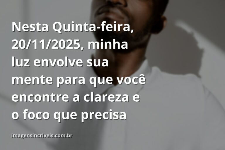 Luz etérea de um anjo da guarda em tons abstratos, simbolizando a mensagem de foco e esperança para 20 de novembro de 2025.