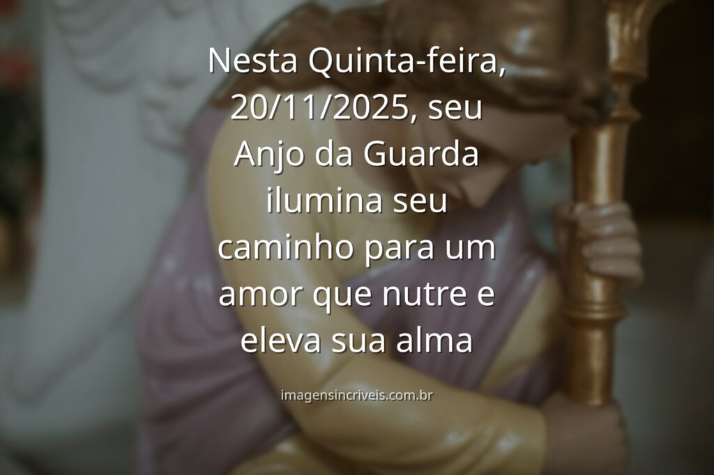 Imagem abstrata de um anjo da guarda de luz, simbolizando esperança e orientação espiritual para a vida amorosa em 20/11/2025.