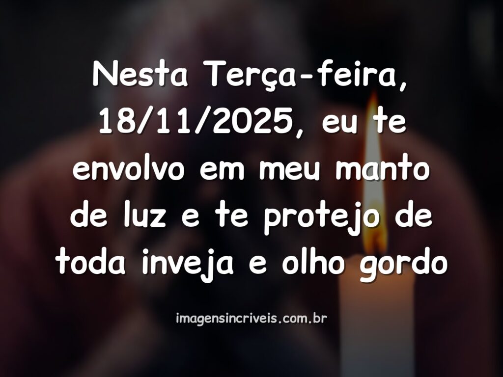 Anjo da guarda em luz espiritual e abstrata, simbolizando a proteção divina contra a inveja na data de 18/11/2025.