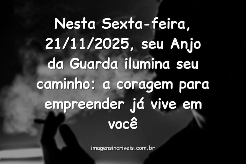 Luz abstrata espiritual com silhueta de anjo da guarda, simbolizando esperança e guia para quem quer empreender em 21/11/2025.