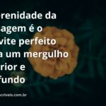 Céu azul e nuvens se espelhando na superfície calma de um lago, transmitindo uma sensação de paz e profunda reflexão interior.