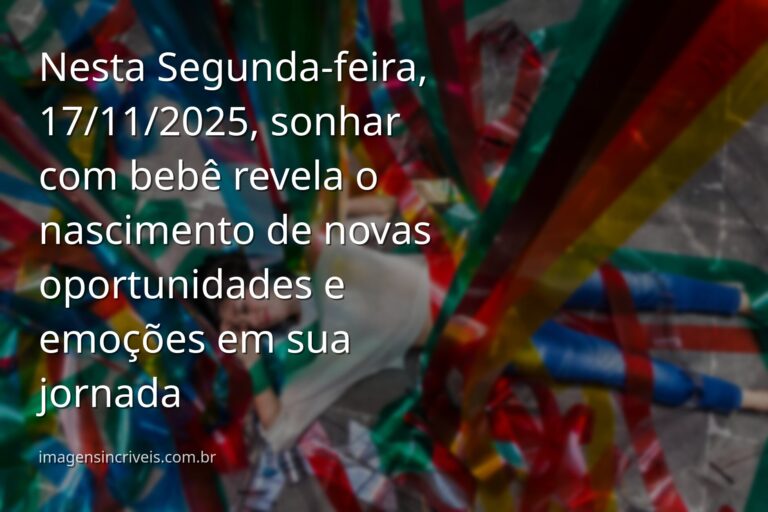 Cenário noturno surreal e abstrato com nebulosas coloridas, simbolizando o significado de sonhar com bebê em 17 de novembro de 2025.