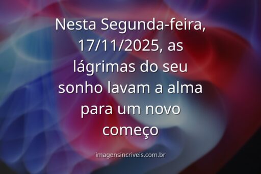 Cena noturna, surreal e abstrata, com formas oníricas que simbolizam as emoções de sonhar com choro na data de 17/11/2025.