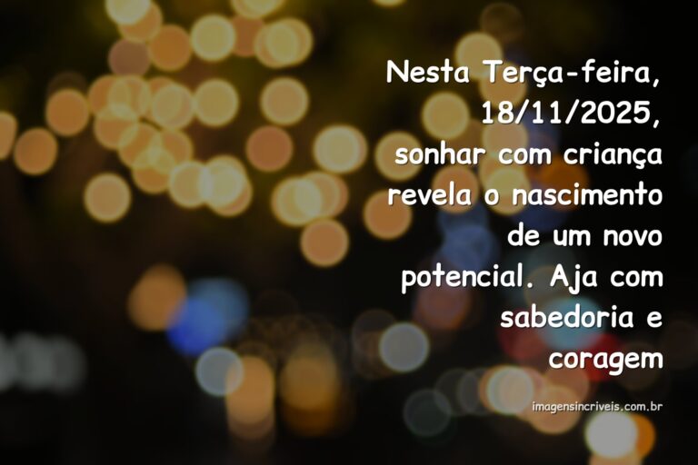 Cena noturna, surreal e abstrata, simbolizando a pureza e o potencial de sonhar com criança na previsão de 18 de novembro de 2025.