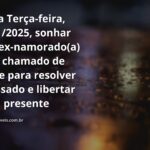 Cena noturna, surreal e abstrata, simbolizando as memórias de um ex-namorado(a) na interpretação de sonhos para 18/11/2025.