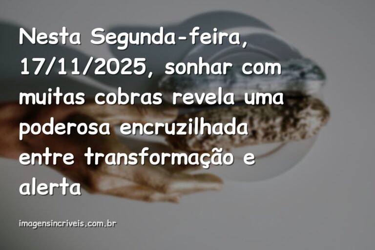 Cenário noturno, abstrato e surreal, simbolizando a interpretação de sonhar com muitas cobras na noite de 17 de novembro de 2025.