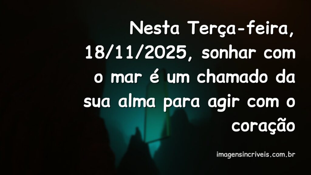Cena noturna, surreal e abstrata de um oceano onírico, ilustrando a interpretação do sonho com o mar para 18 de novembro de 2025.