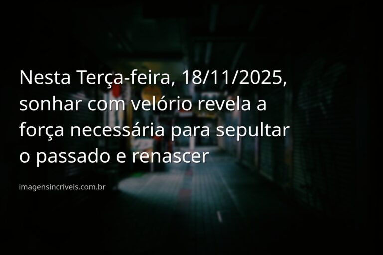 Cena noturna, surreal e abstrata, representando o subconsciente e o significado de sonhar com velório em 18 de novembro de 2025.