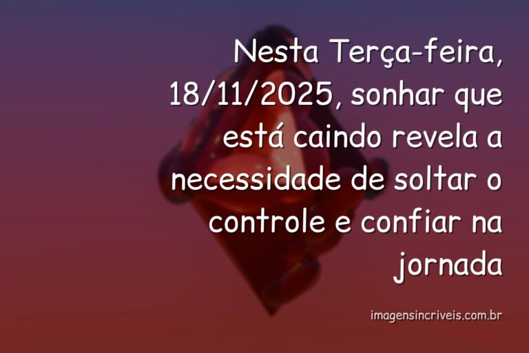 Cenário noturno, surreal e abstrato com formas flutuantes, simbolizando a sensação de sonhar que está caindo na data de 18/11/2025.