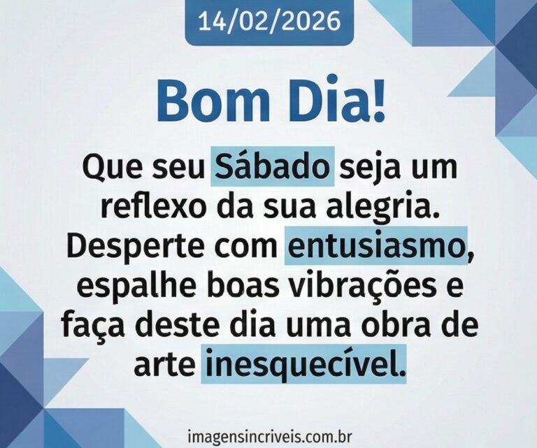 Bom Dia Sabado 14 02 2026